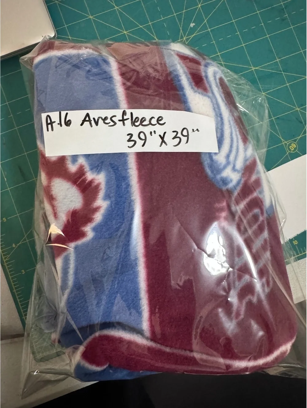 Colorado Avalanche NHL Fleece Blanket 39x39 Inches